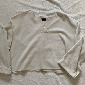 Urban Outfitters White Boxy Sweater